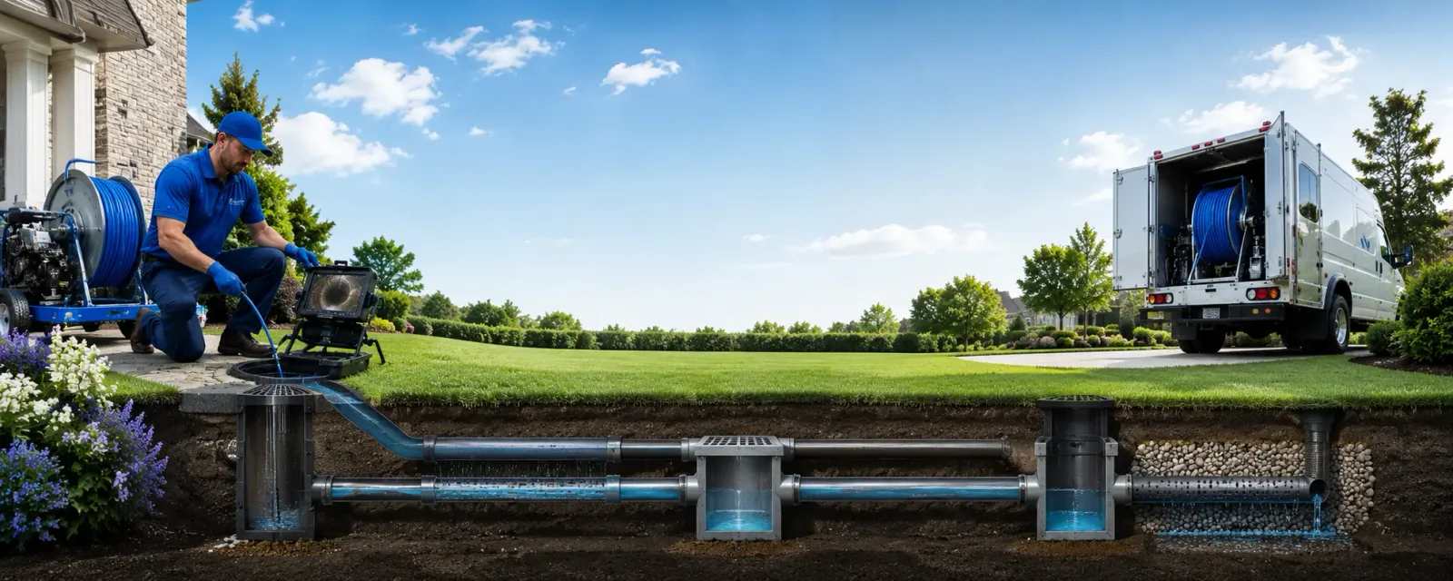 Outdoor drain cleaning information for Bleiblerville, TX