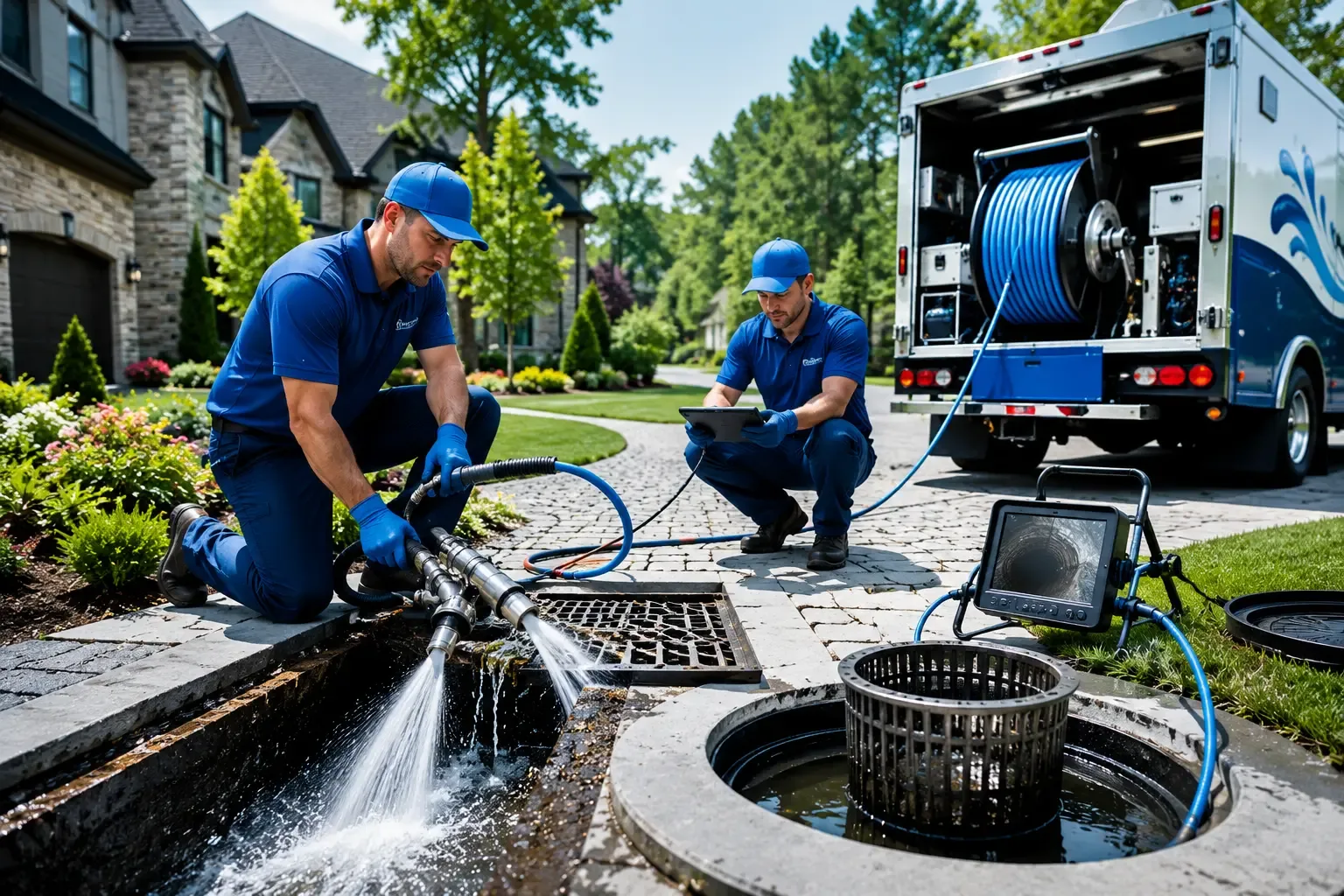 Local outdoor drain cleaning professionals in Bleiblerville, TX