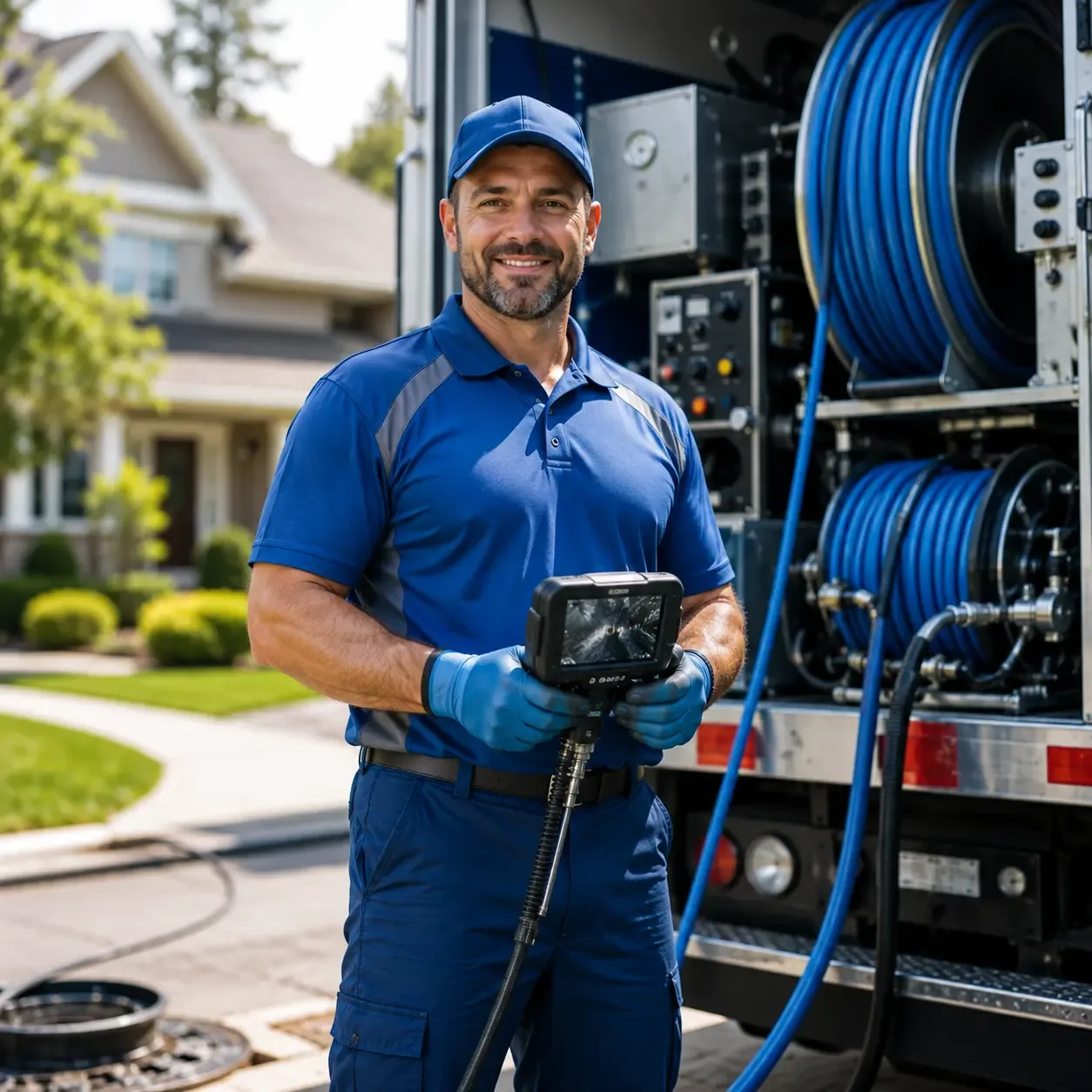Local outdoor drain cleaning specialists in Bleiblerville, TX